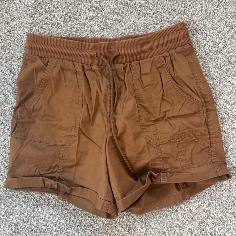 one 5 one Brown Cargo Shorts Relaxed Fit